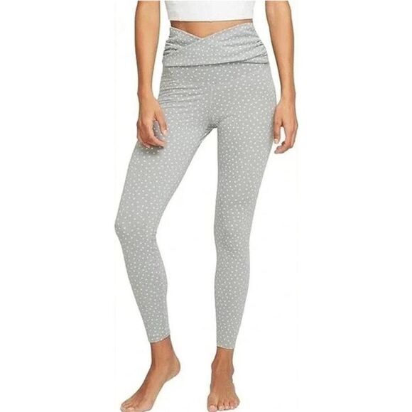 Nike Yoga Polka Dot Twist 7/8 Tights Leggings - Picture 1 of 7